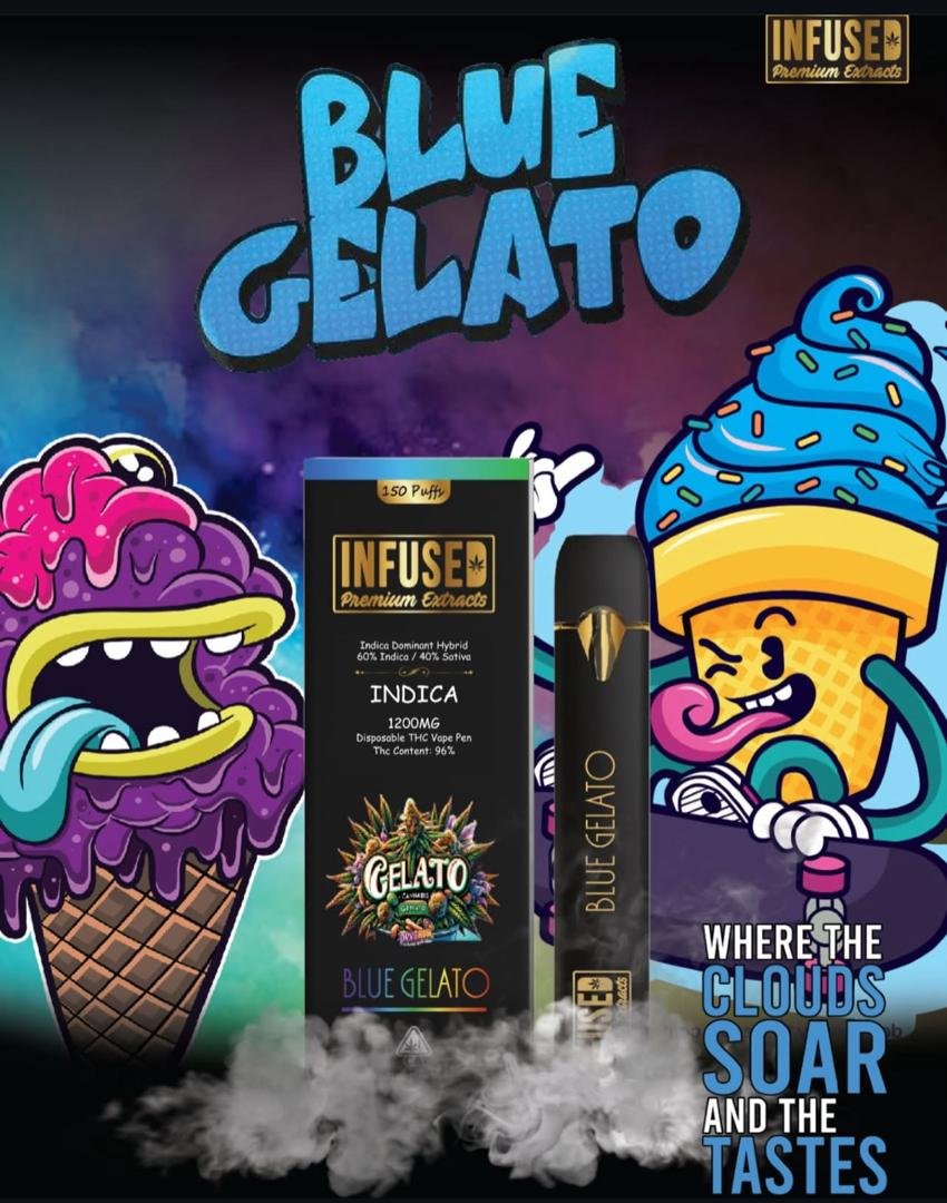 infused premium extracts Blue Gelato